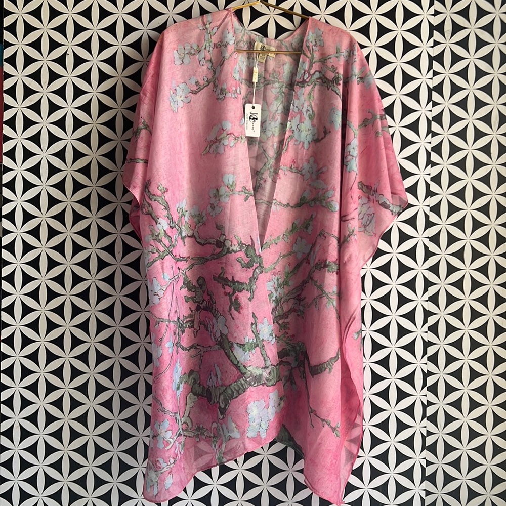 Pink Cherry Blossom Kimono